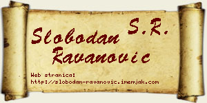 Slobodan Ravanović vizit kartica